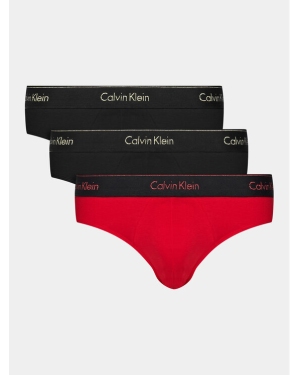 Calvin Klein Komplet 3 par slipów Hip Brief 3Pk 000NB3871A Czarny