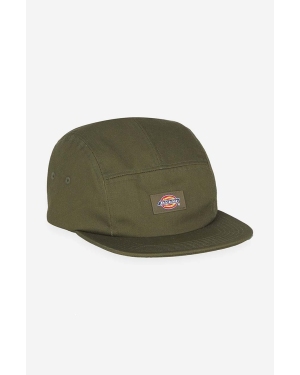 Dickies czapka z daszkiem kolor zielony gładka DK0A4XC1MGR-GREEN