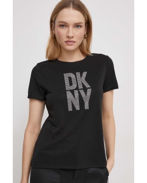 Dkny t-shirt damski kolor czarny P3JHXDNA