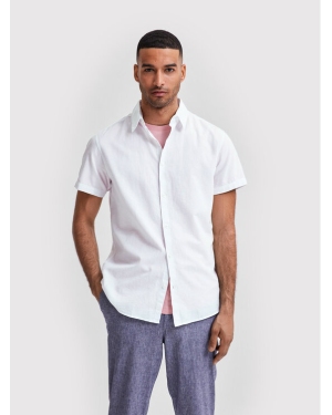 Selected Homme Koszula New Linen 16079053 Biały Regular Fit