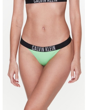 Calvin Klein Swimwear Dół od bikini KW0KW01984 Zielony