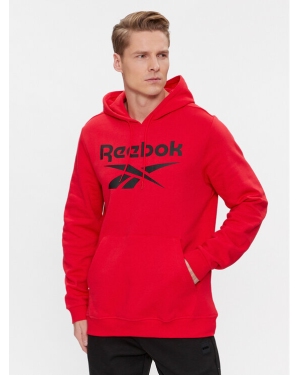 Reebok Bluza Reebok Identity Fleece Stacked Logo Pullover Hoodie IM3281 Czerwony