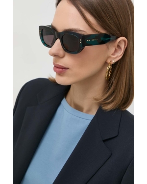 Gucci okulary przeciwsłoneczne damskie kolor czarny GG1215S