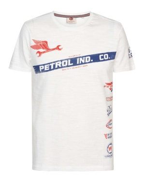 Petrol Industries T-Shirt M-1030-TSR626 Biały Regular Fit