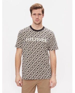 Tommy Hilfiger T-Shirt Aop Monotype Tee MW0MW34187 Czarny Regular Fit