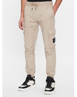 Calvin Klein Jeans Spodnie cargo Skinny Washed Cargo Pant J30J324696 Szary Skinny Fit