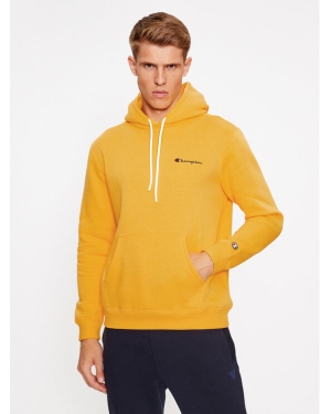 Champion Bluza Hooded Sweatshirt 219208 Żółty Comfort Fit