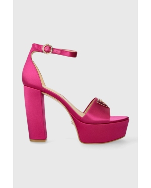 Guess sandały SETON2 kolor różowy FLPSE2 SAT03