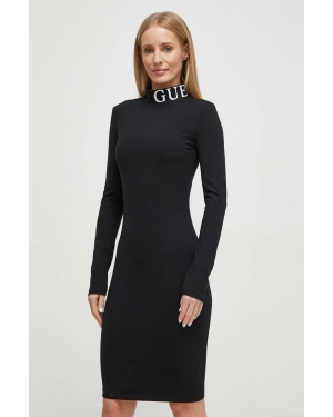 Guess sukienka GIULIA kolor czarny mini dopasowana V4RK01 MC04N