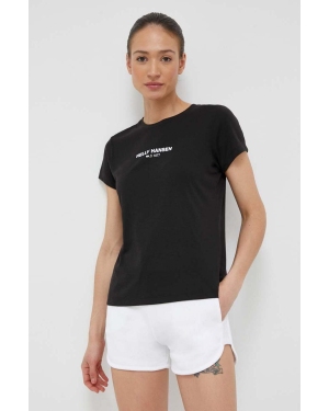 Helly Hansen t-shirt damski kolor czarny