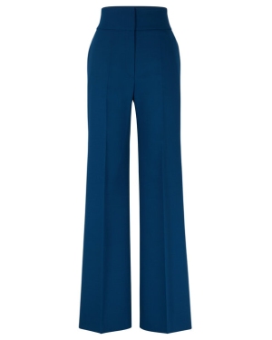 Hugo Spodnie materiałowe 50485638 Niebieski Regular Fit