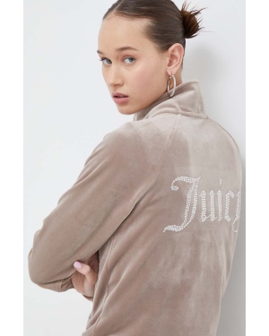 Juicy Couture bluza damska kolor beżowy z aplikacją