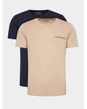 Emporio Armani Underwear Komplet 2 t-shirtów 111849 3F717 11350 Beżowy Regular Fit