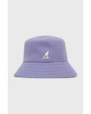 Kangol kapelusz wełniany kolor fioletowy wełniany