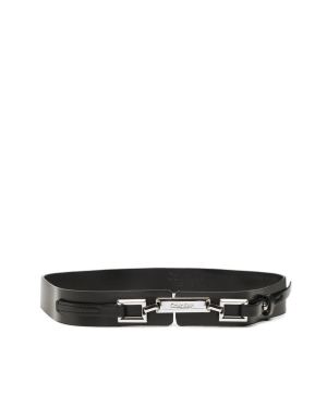 Calvin Klein Pasek na talię Archival Chain High Waist Belt K60K610213 Czarny