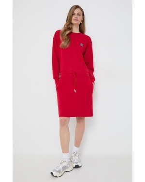 Karl Lagerfeld sukienka kolor czerwony mini prosta