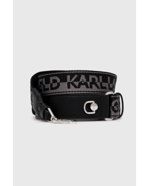 Karl Lagerfeld pasek do torebki kolor czarny