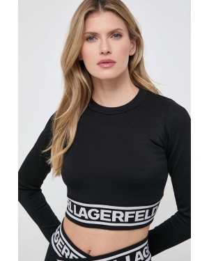 Karl Lagerfeld longsleeve damski kolor czarny