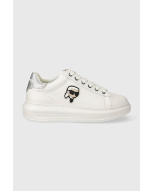 Karl Lagerfeld sneakersy skórzane KAPRI kolor biały KL62530N
