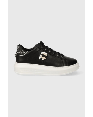 Karl Lagerfeld sneakersy skórzane KAPRI kolor czarny KL62529N