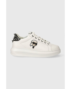 Karl Lagerfeld sneakersy skórzane KAPRI kolor biały KL62529N