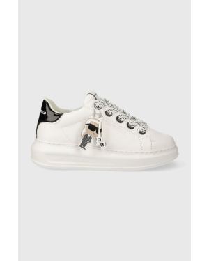 Karl Lagerfeld sneakersy skórzane KAPRI kolor biały KL62576N