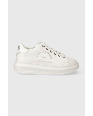 Karl Lagerfeld sneakersy skórzane KAPRI kolor biały KL62539F