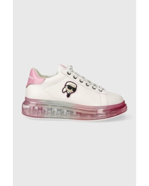 Karl Lagerfeld sneakersy skórzane KAPRI KUSHION kolor biały KL62630N