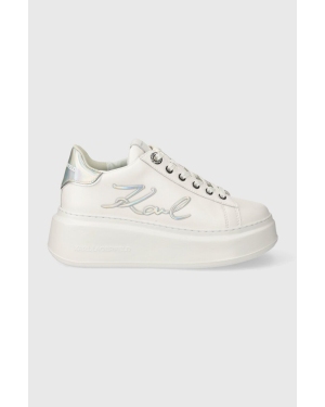 Karl Lagerfeld sneakersy skórzane ANAKAPRI kolor biały KL63510A
