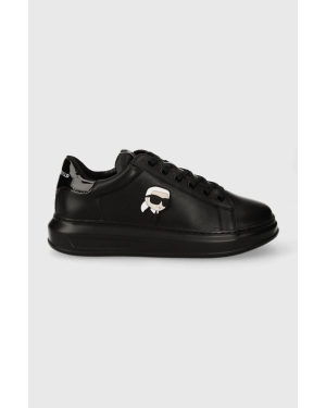 Karl Lagerfeld sneakersy skórzane KAPRI MENS kolor czarny KL52530N