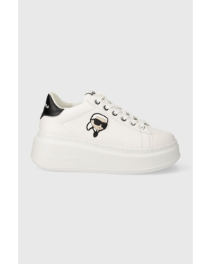 Karl Lagerfeld sneakersy skórzane ANAKAPRI kolor biały KL63530N