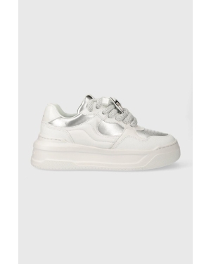 Karl Lagerfeld sneakersy skórzane KREW MAX kolor biały KL63324