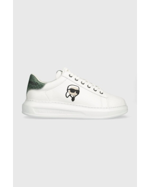 Karl Lagerfeld sneakersy skórzane KAPRI MENS kolor biały KL52533N