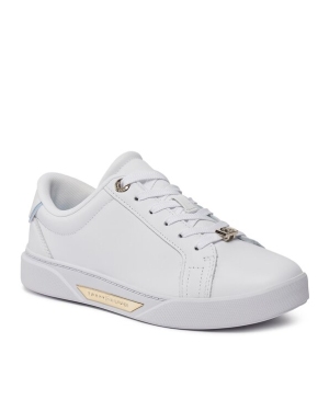 Tommy Hilfiger Sneakersy Golden Hw Court Sneaker FW0FW07702 Biały