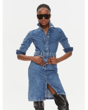 Karl Lagerfeld Jeans Sukienka jeansowa 240J1308 Niebieski Slim Fit