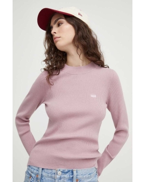 Levi's sweter damski kolor fioletowy