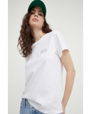 Levi's t-shirt bawełniany damski kolor biały