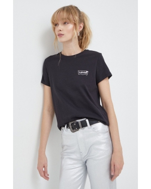 Levi's t-shirt bawełniany damski kolor czarny