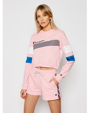 Champion Bluza Graphic Stripe And Colour Block 112761 Różowy Custom Fit