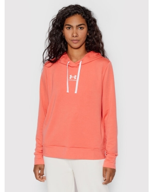 Under Armour Bluza Rival 1369855 Pomarańczowy Loose Fit