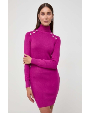 Morgan sukienka kolor fioletowy mini dopasowana
