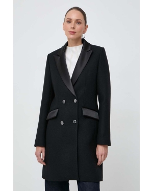Morgan płaszcz wełniany kolor czarny przejściowy dwurzędowy