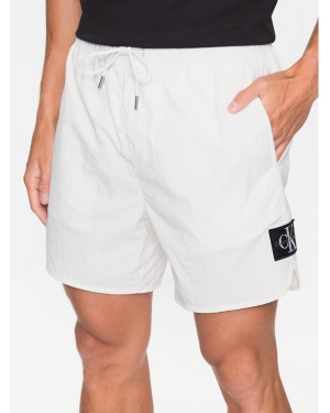 Calvin Klein Jeans Szorty sportowe J30J322904 Biały Regular Fit