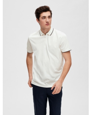 Selected Homme Polo 16089094 Biały Regular Fit