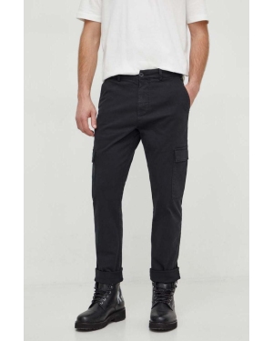 Pepe Jeans spodnie męskie kolor czarny w fasonie cargo
