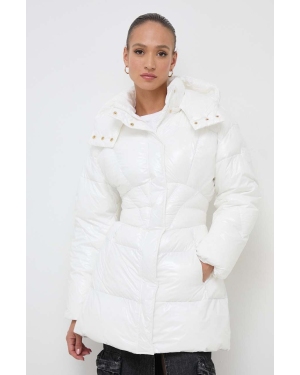 Pinko płaszcz damski kolor biały zimowy