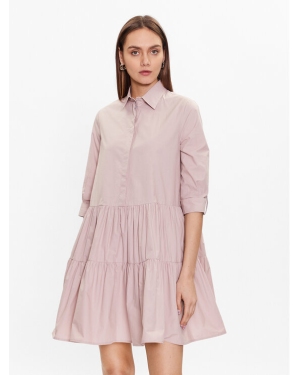 Fabiana Filippi Sukienka koszulowa ABD273W188 Różowy Regular Fit