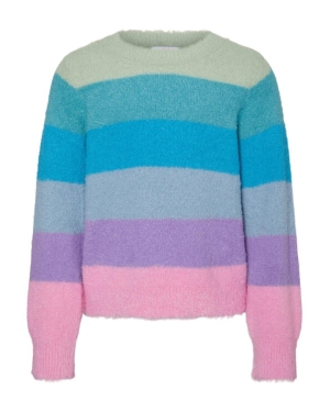 Vero Moda Girl Sweter Plume 10279462 Kolorowy Regular Fit