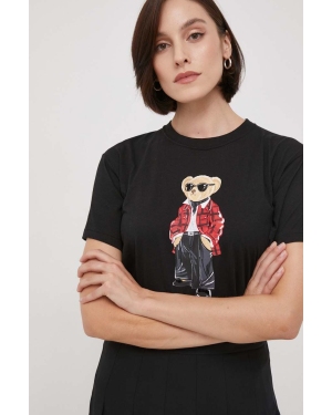 Polo Ralph Lauren t-shirt bawełniany damski kolor czarny