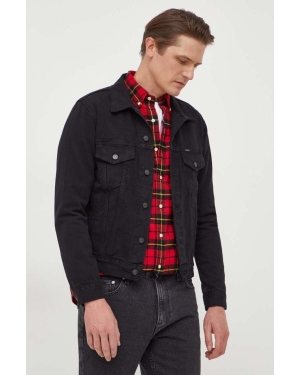 Polo Ralph Lauren kurtka jeansowa męska kolor czarny przejściowa